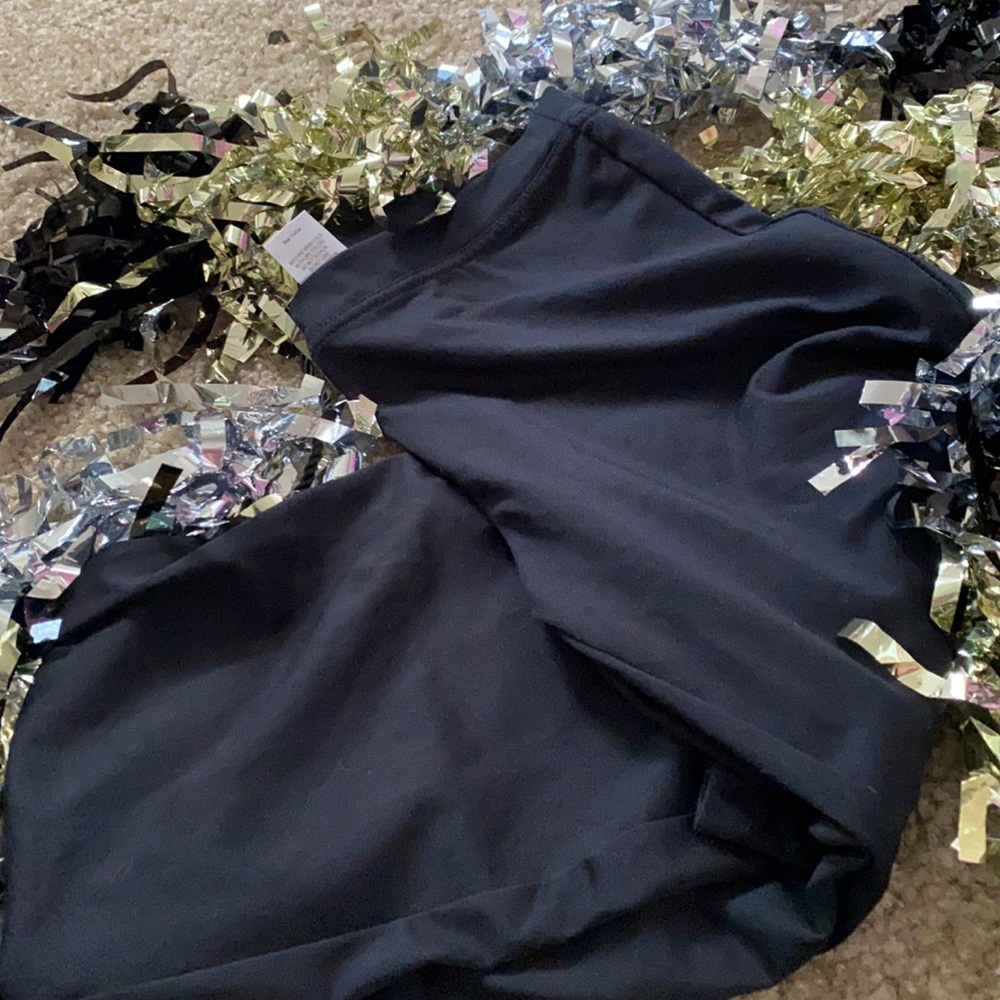 Black Athletic Dance Warm Up Pants